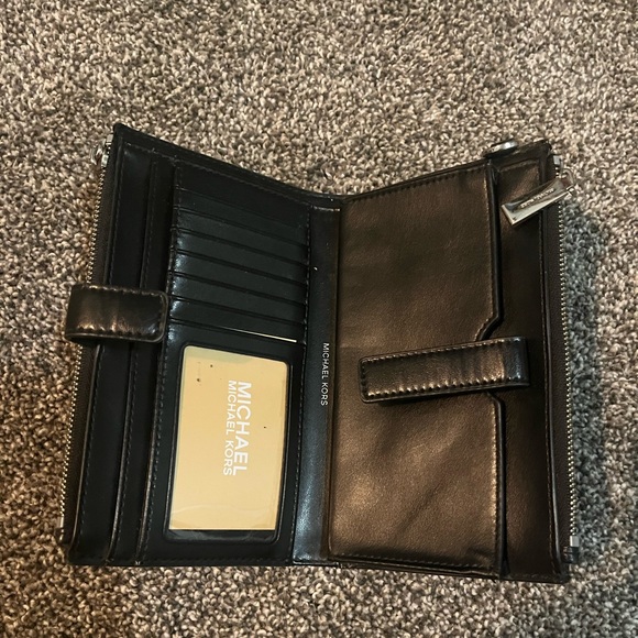 Michael Kors Black Leather Wallet - Picture 3 of 7